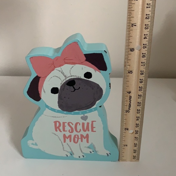 French Dog Rescue Mom Table Top Decor. Brand New - Picture 4 of 5